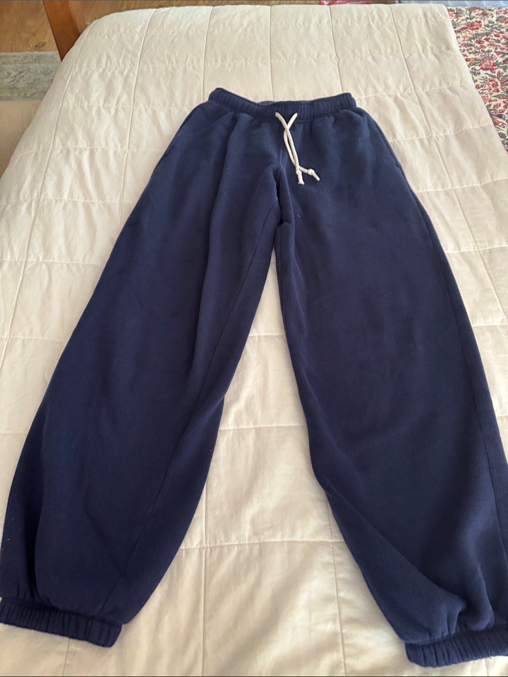wild fable Navy Blue women’s Teen Fleece Sweatpants with Drawstring